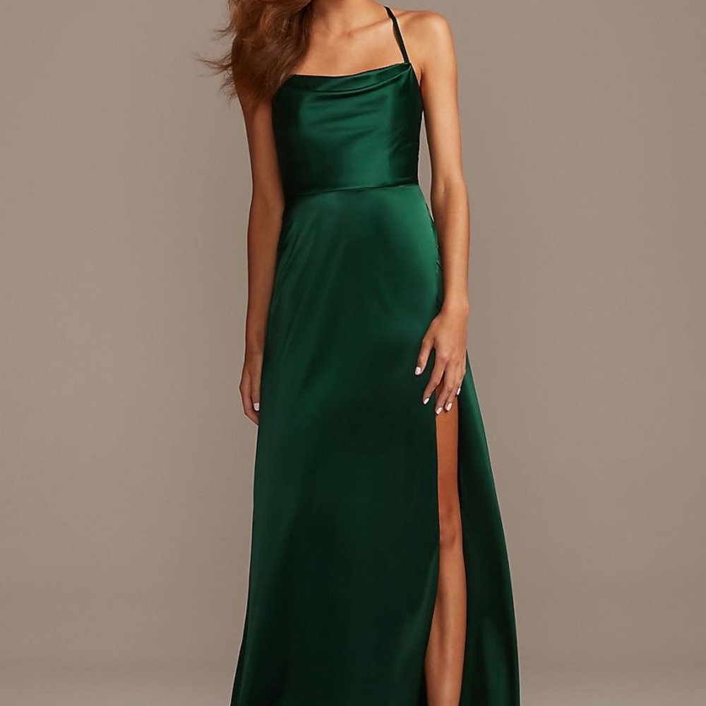 Davids Bridal Cowl Neck Dress